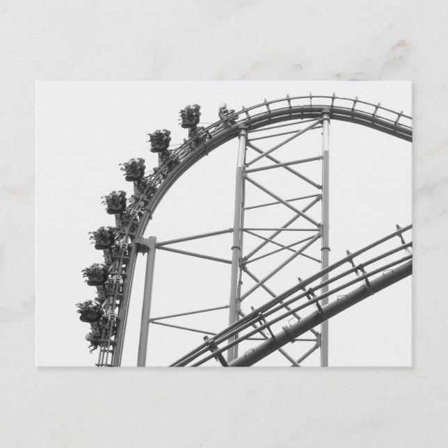 Roller Coaster X2 Six Flags Magic Mountain Postcard (Front)