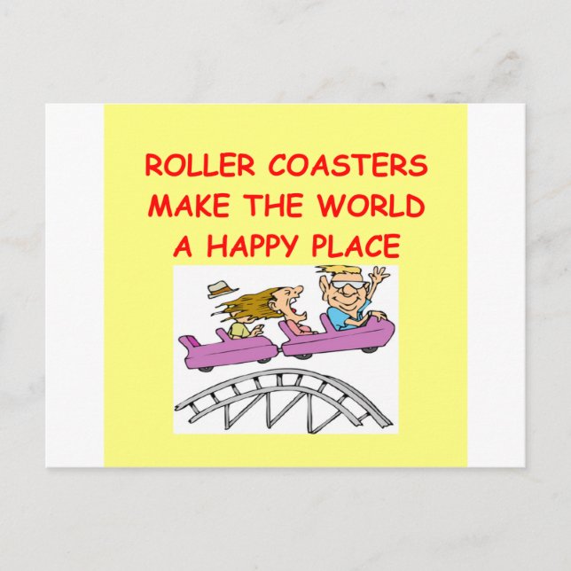 roller coasters postcard (Front)