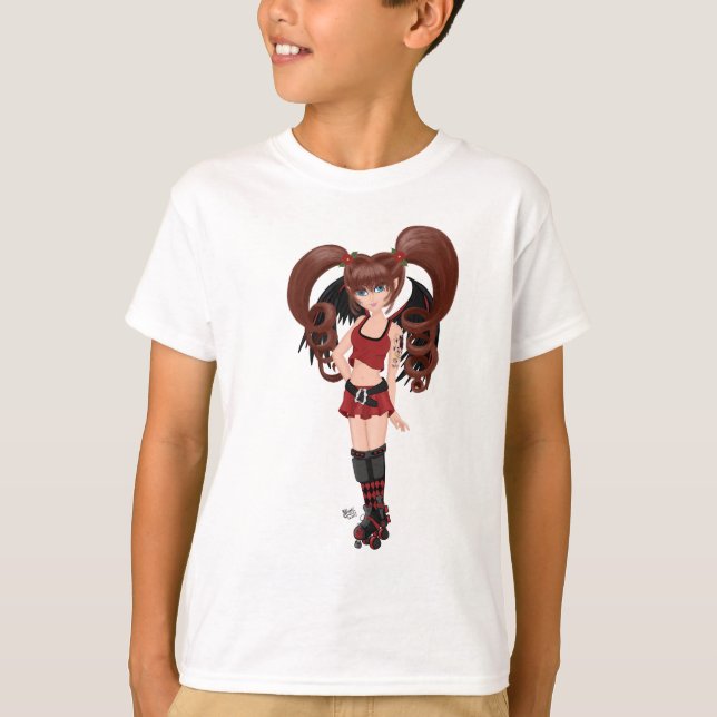 Roller Derby Anime Fairy Skating T-Shirt (Front)