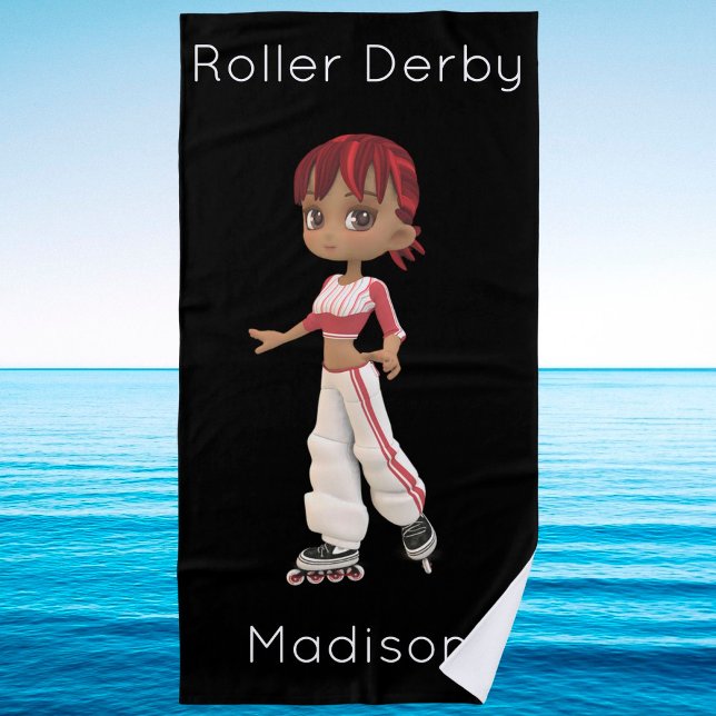 Roller Derby Beach Towel (Creator Uploaded)