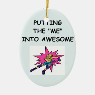 roller derby ceramic tree decoration