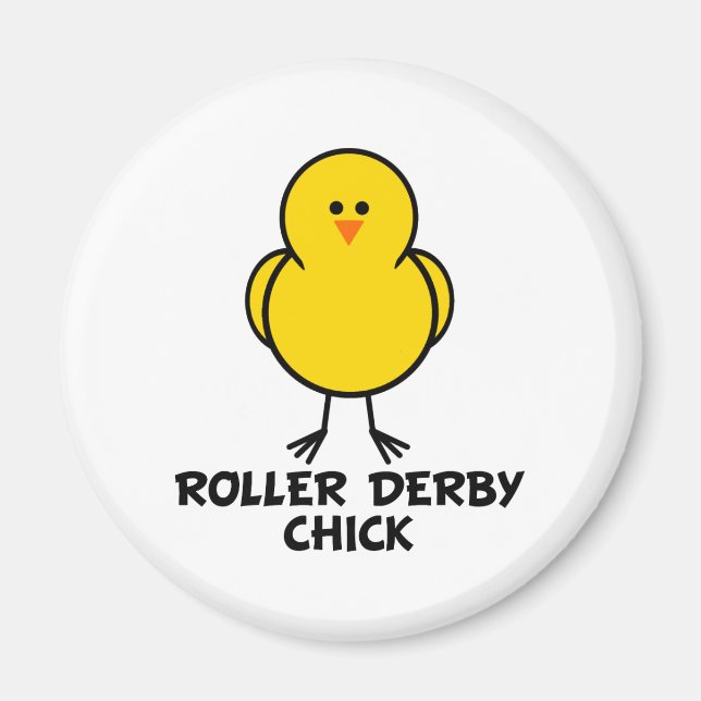 Roller Derby Chick Magnet (Front)
