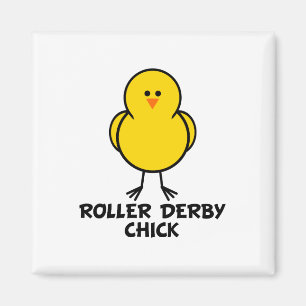 Roller Derby Chick Magnet