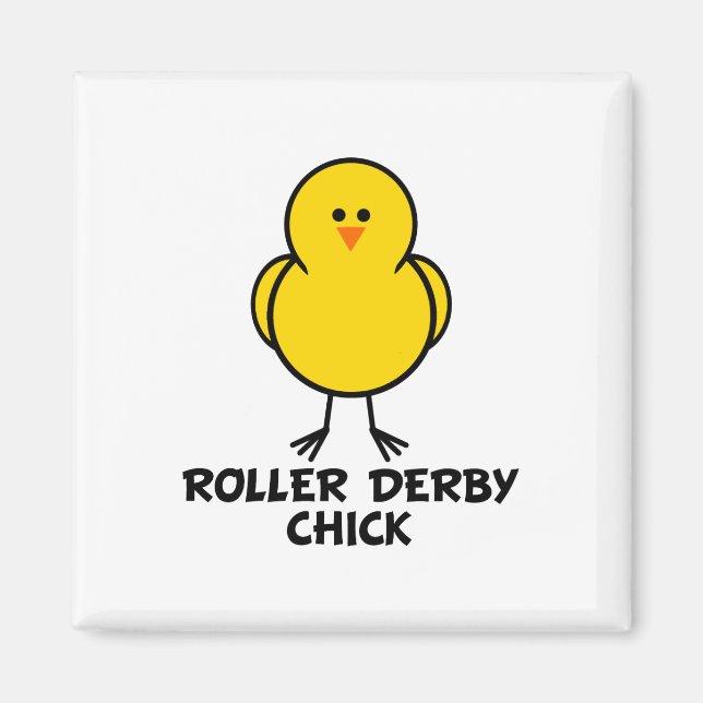 Roller Derby Chick Magnet (Front)