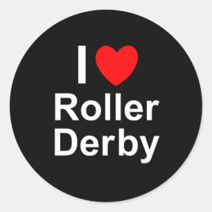 Roller Derby Classic Round Sticker