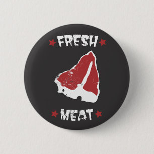 Roller Derby - Fresh Meat 6 Cm Round Badge