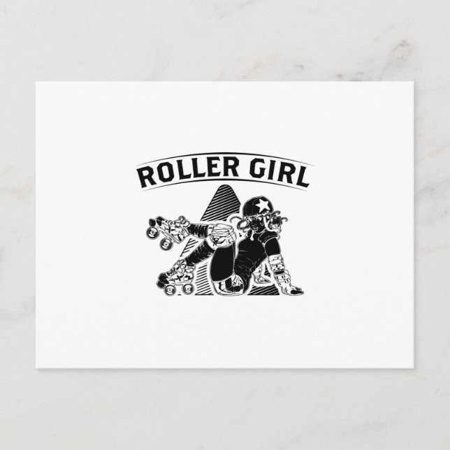 Roller Derby Girl | Inline Skater Gift Ideas Postcard (Front)