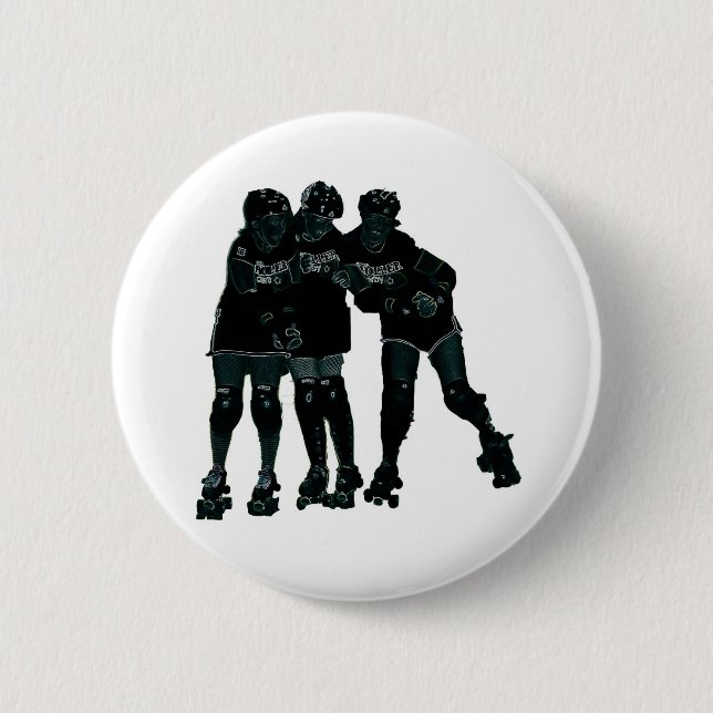 Roller Derby Girls 6 Cm Round Badge (Front)