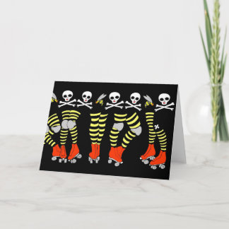 Roller Derby Greeting Card