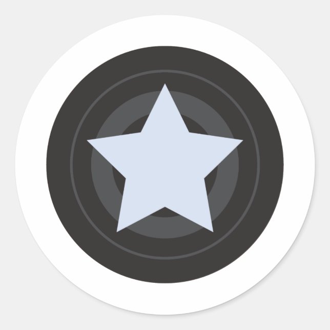 Roller Derby Jammer Classic Round Sticker (Front)