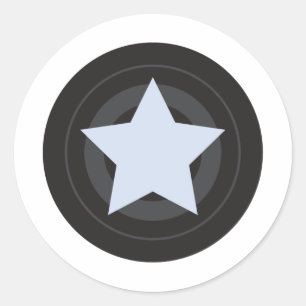 Roller Derby Jammer Classic Round Sticker
