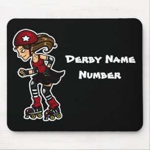 Roller Derby Jammer Customizable Mouse Pad