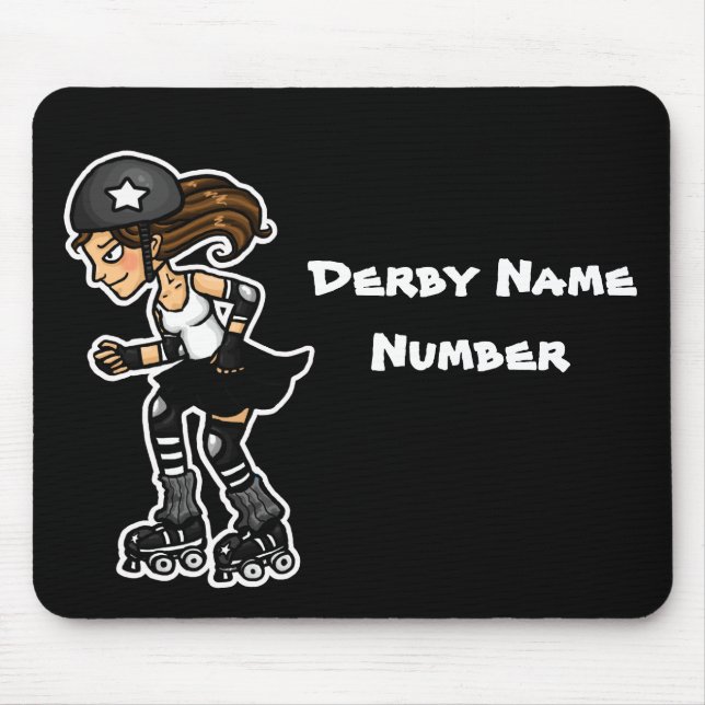 Roller Derby Jammer Customizable Mouse Pad (Front)