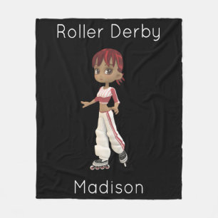 Roller Derby Personalised Fleece Blanket