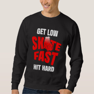 Roller Derby Player Skate Fast Skating Team 2 Sweatshirt