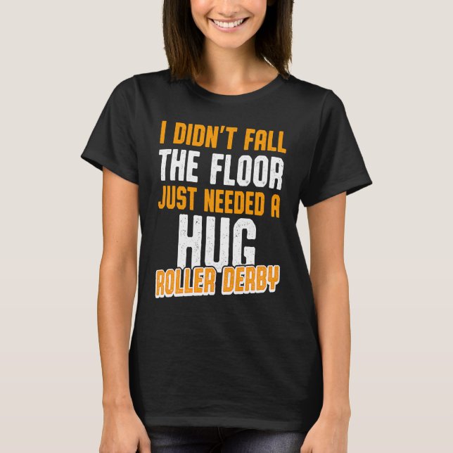 Roller Derby Player Skating Team T-Shirt (Front)