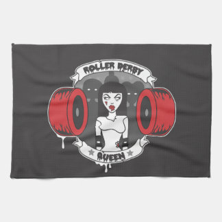 Roller Derby Queen Tea Towel