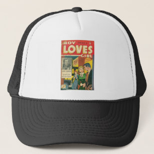 Roller Derby - Retro Comics - Vintage Comics - Pop Trucker Hat