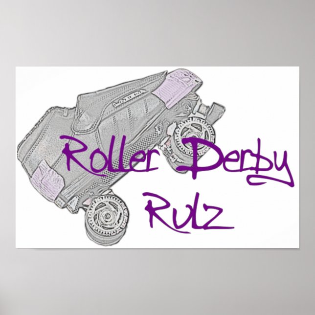 Roller Derby Rulz Poster (Front)