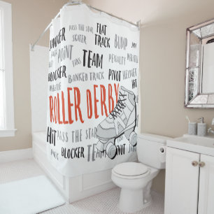 Roller Derby Shower Curtain