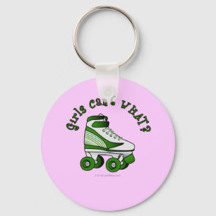 Roller Derby Skate - Green Key Ring
