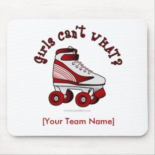 Roller Derby Skate - Red Mouse Pad