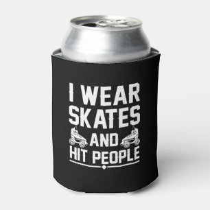 Roller Derby Skater Wear Skates Hit People Can Cooler