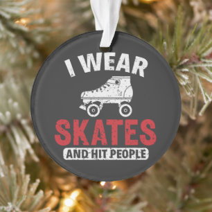 Roller Derby Skating Skate Skater Ornament