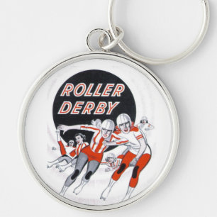 Roller Derby Vintage Program - Key Chain