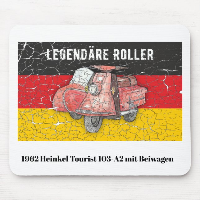 Roller Deutschland 1962 Heinkel 103-A2 Beiwagen Mouse Pad (Front)