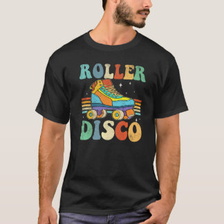 Roller Disco Roller Skates Roll 70s 80s Sport Roll T-Shirt