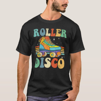 Roller Disco Roller Skates Roll 70s 80s Sport Roll T-Shirt