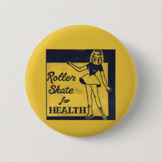 Roller Girl 6 Cm Round Badge