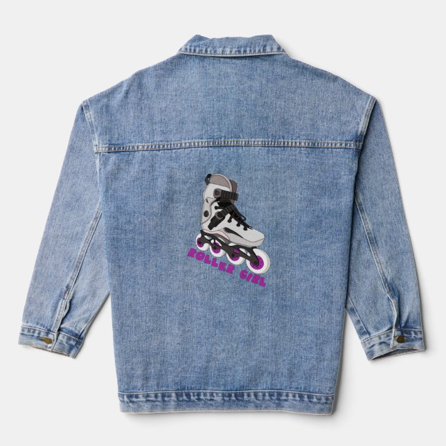 Roller Girl Denim Jacket (Back)