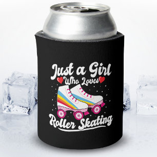 Roller Girl - Girl Who Loves Roller Skating Can Cooler