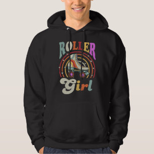 Roller Girl Retro Roller Derby Roller Skating Roll Hoodie