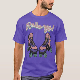 Roller Girl Skating Skates Skater Rollerskating Ro T-Shirt