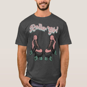Roller Girl Skating Skates Skater Rollerskating Ro T-Shirt