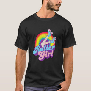 Roller Girl Vintage Roller Skating Retro Skate Sk T-Shirt