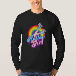 Roller Girl Vintage Roller Skating Retro Skate Sk T-Shirt