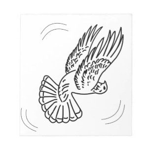 Roller Pigeon in Action Notepad