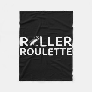 Roller Roulette Funny Disc Golf Chance And Roll  Fleece Blanket