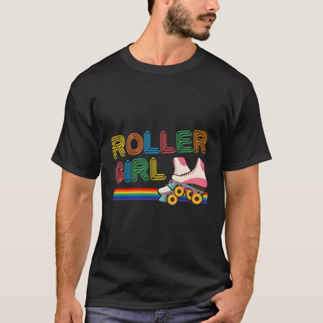 Roller Seventies 70'S Skates Skating T-Shirt (Front)