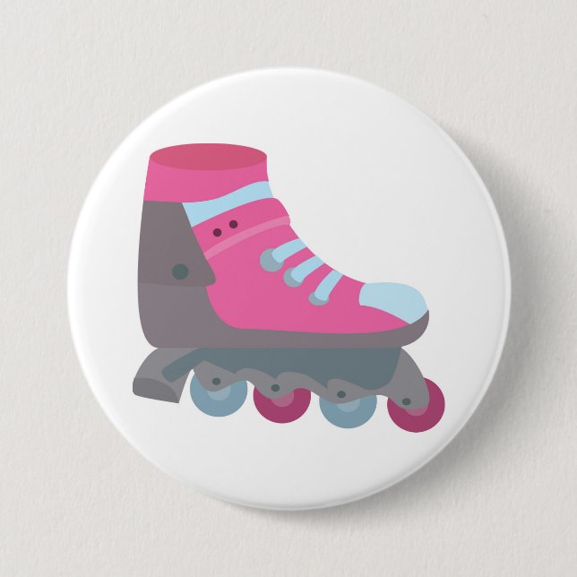 Roller Skate 7.5 Cm Round Badge (Front)