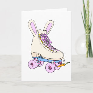 Roller Skate Bunny Card (Fun / Cartoon / Easter)