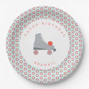 Roller Skate Dot Paper Plate