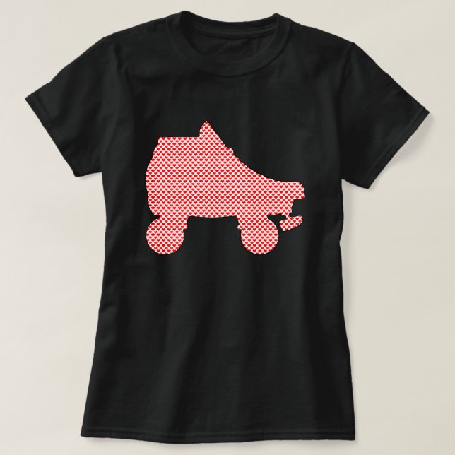 roller skate hearts T-Shirt (Design Front)