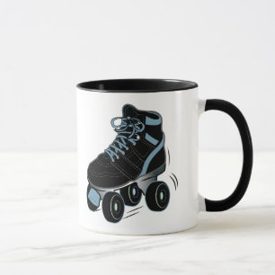 Roller Skate in Black Mug