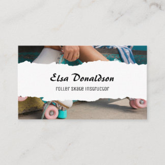 Roller Skate Instructor Business Card