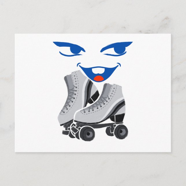 Roller Skate is fun Postcard (Front)